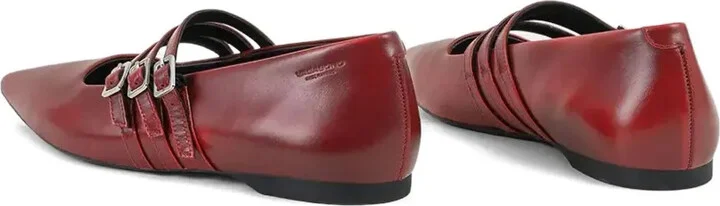Hermine pointed-toe buckled ballet flats - Image 3