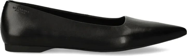Hermine pointed-toe leather ballet flats
