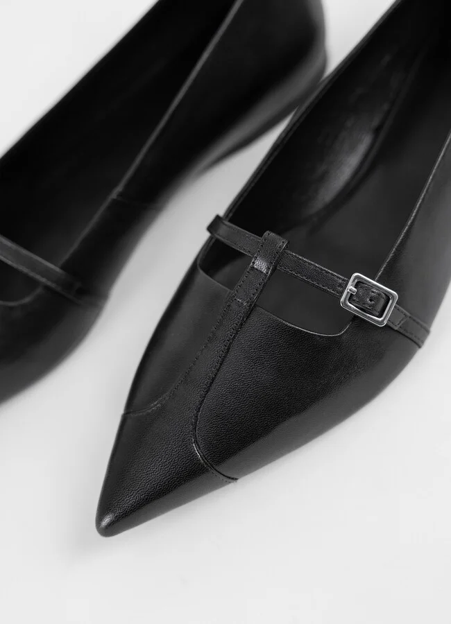 Hermine Pointed Toe Mary Jane Flat - Image 4