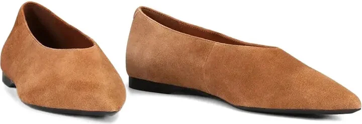 Hermine pointed-toe suede ballet flats - Image 2