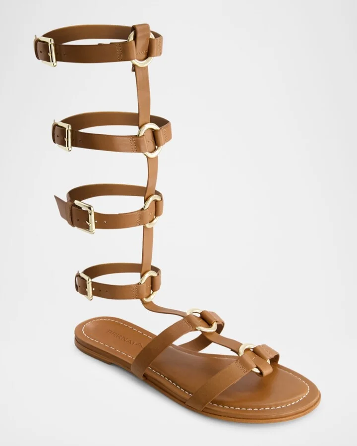 Hero Leather Tall Gladiator Sandals - Image 2