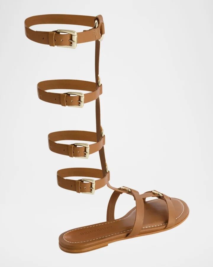 Hero Leather Tall Gladiator Sandals - Image 3