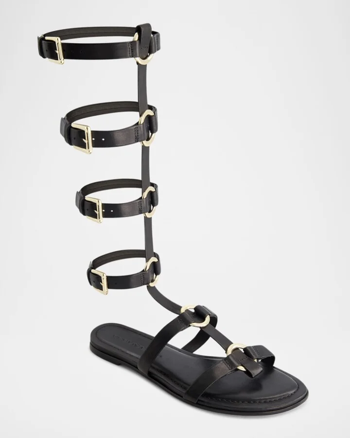 Hero Leather Tall Gladiator Sandals - Image 4