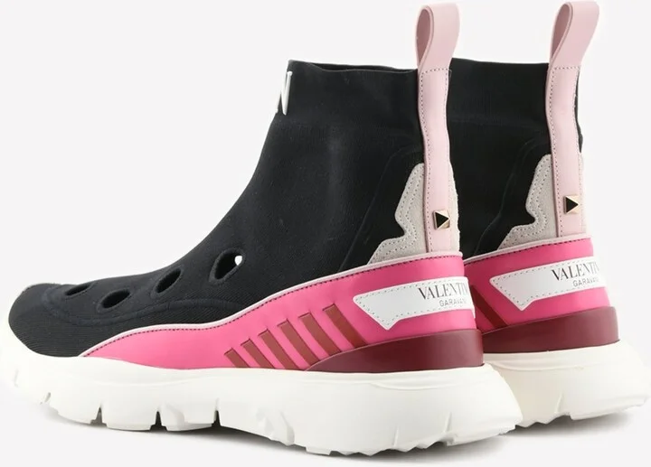 Heroes Hers Stretch Knit High-Top Sneakers - Image 2