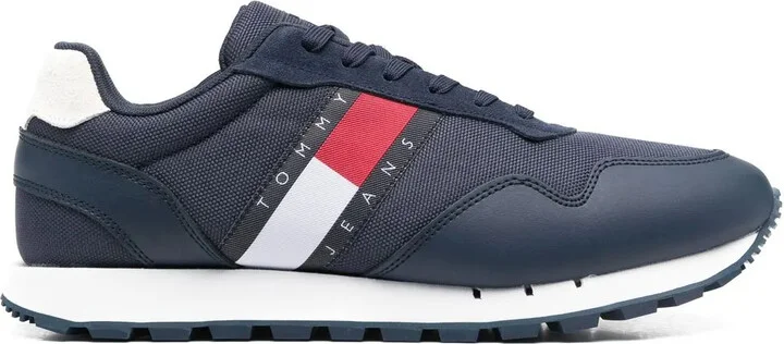 Herren logo-patch sneakers