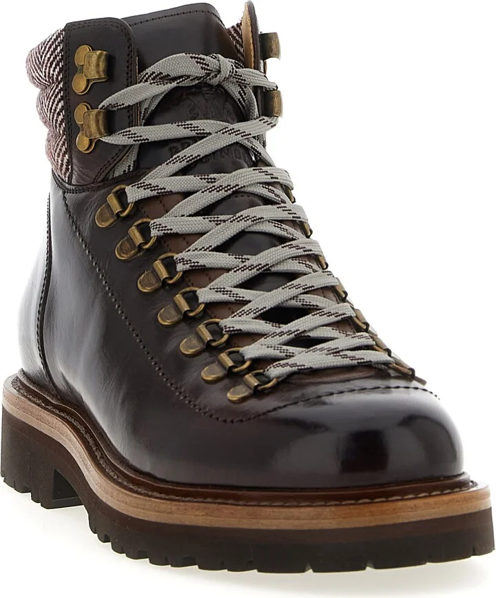 Herringbone Insert Ankle Boots - Image 2