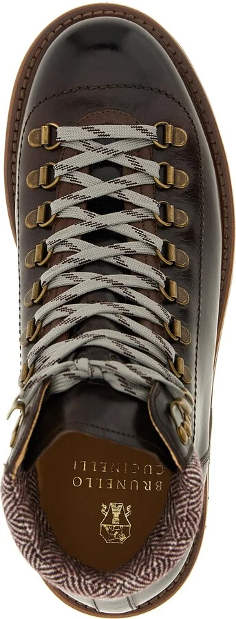 Herringbone Insert Ankle Boots - Image 4