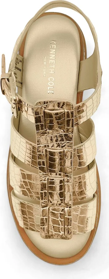 Herron Lizard Embossed Lug Sole Sandal - Image 4