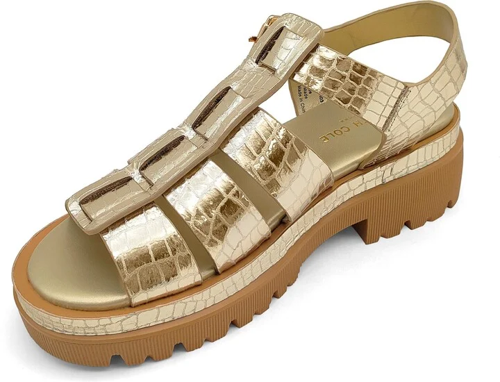 Herron Lizard Embossed Lug Sole Sandal - Image 8