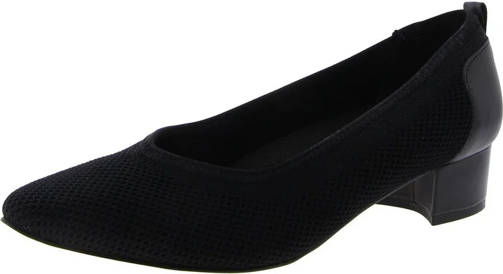 Hester Womens Knit Pointed Toe Pumps
