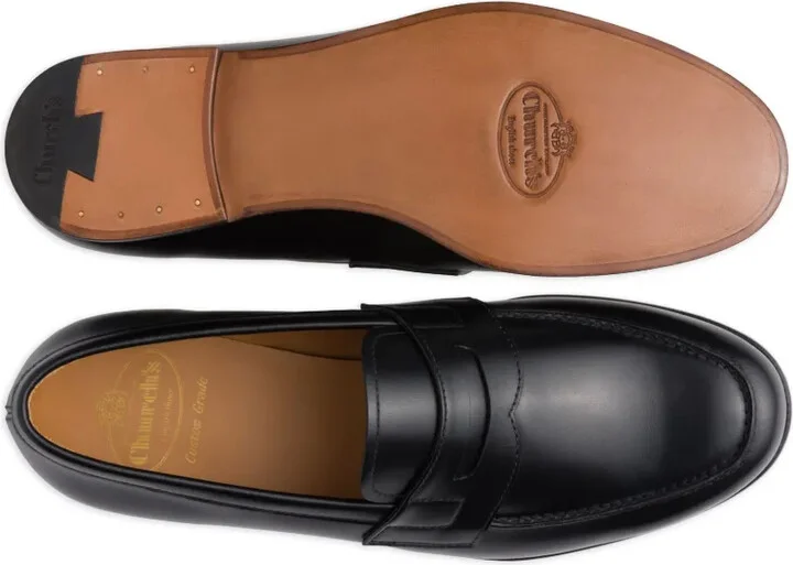 Heswall 2 penny leather loafers - Image 4