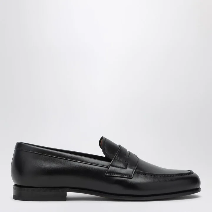 Heswall moccasin in black leather