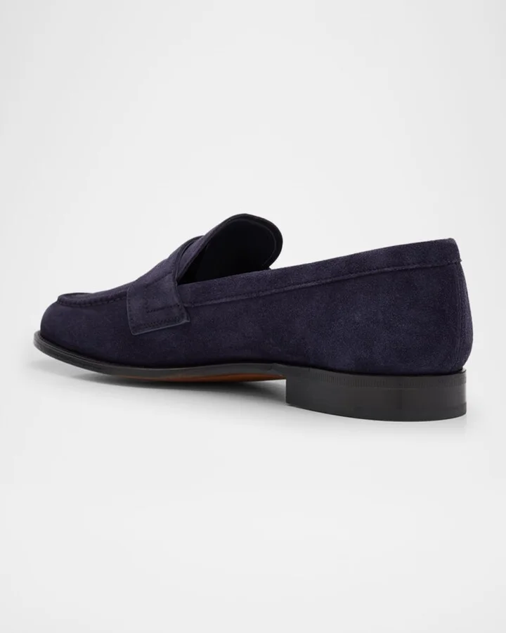 Heswall Suede Penny Loafers - Image 3