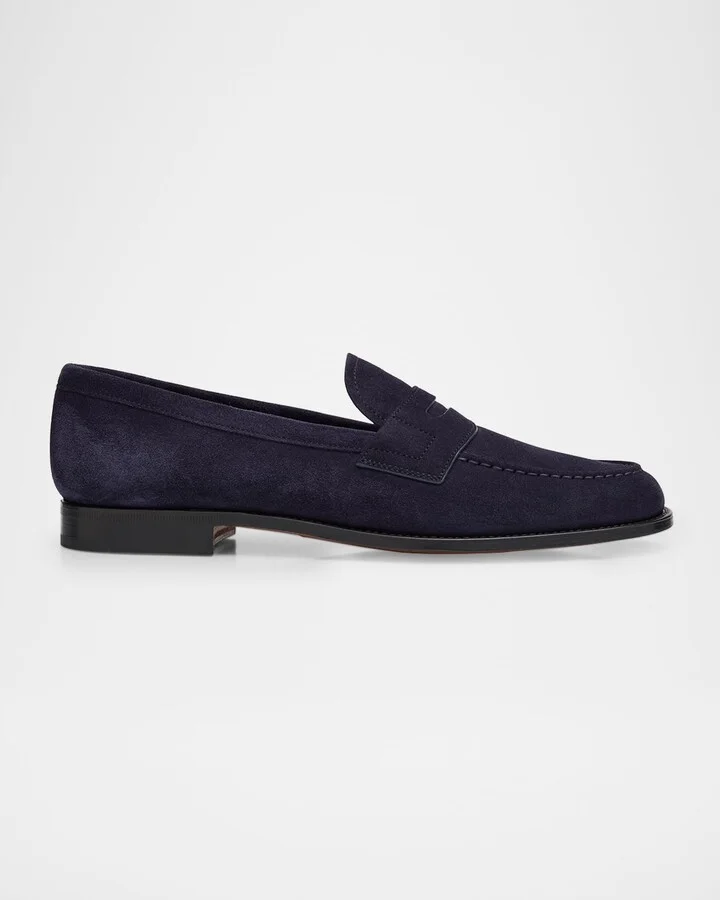Heswall Suede Penny Loafers
