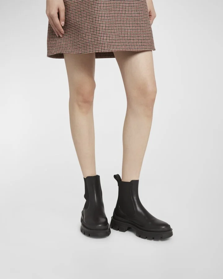 Hevea Leather Chelsea Ankle Booties - Image 3