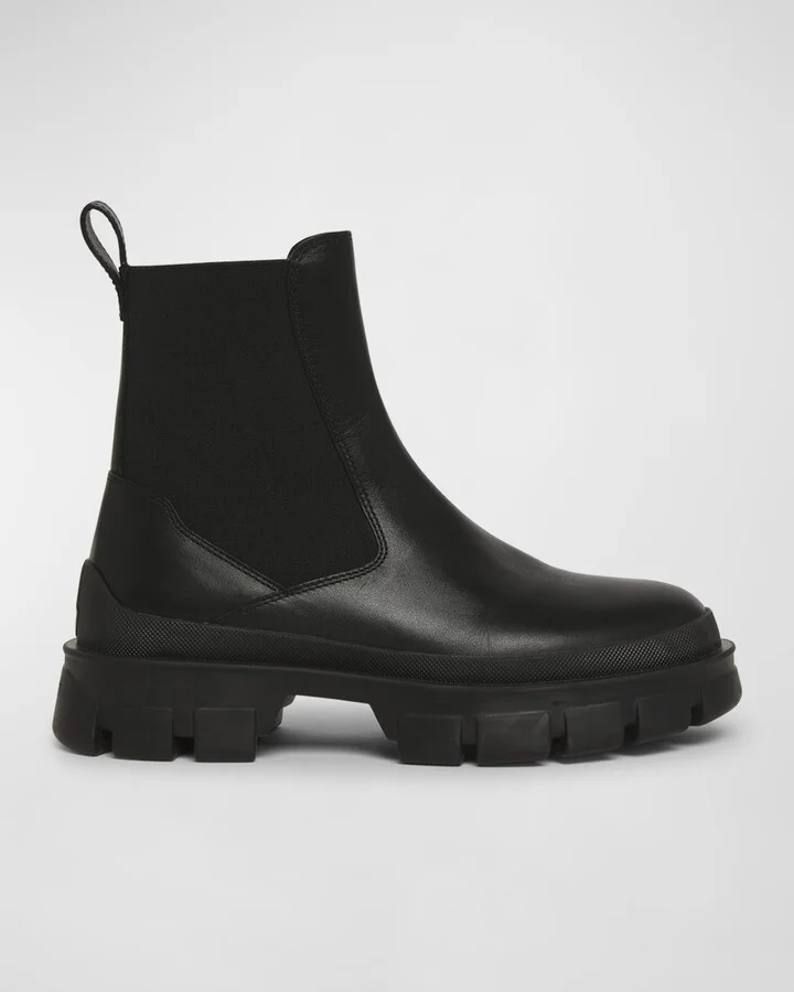 Hevea Leather Chelsea Ankle Booties