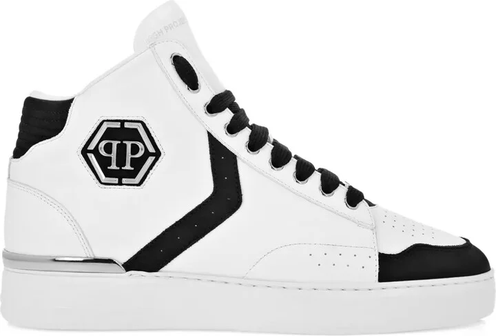 Hexagon hi-top sneakers