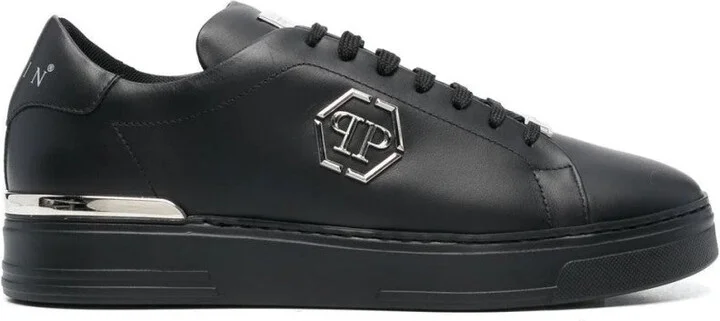 Hexagon Leather Lo-Top Sneaker