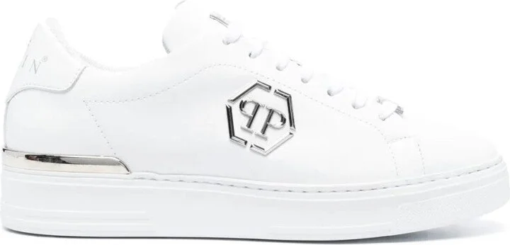 Hexagon Leather Lo-Top Sneaker