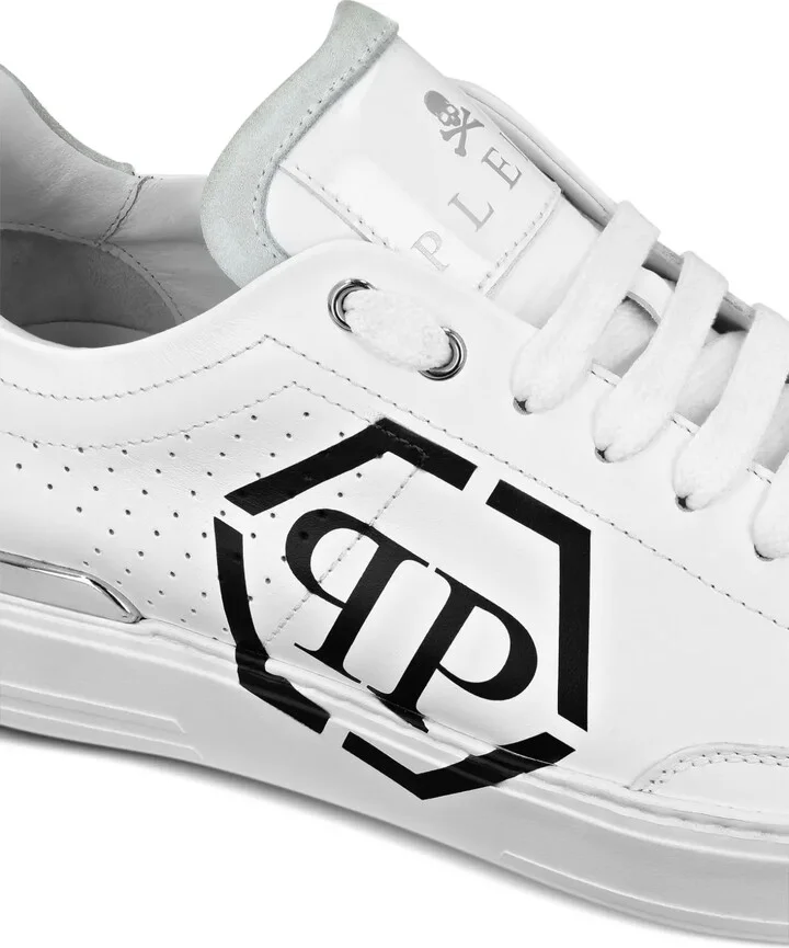 Hexagon leather sneakers - Image 4