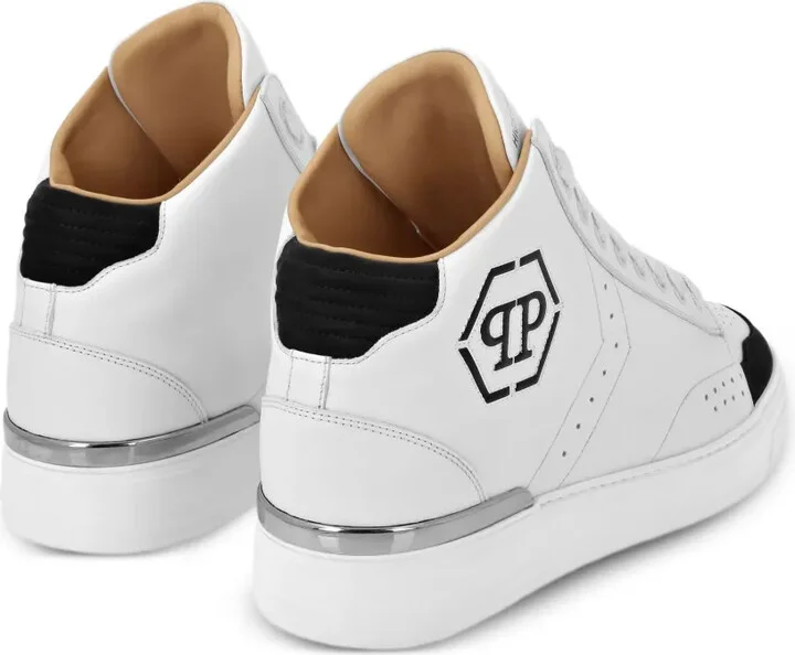 Hexagon leather sneakers - Image 3
