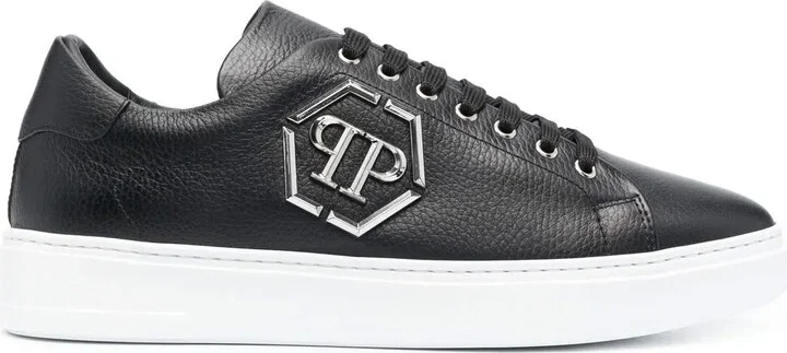 Hexagon logo-embellished sneakers