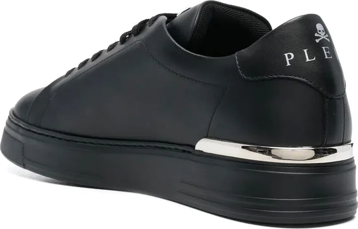Hexagon low-top leather sneakers - Image 3