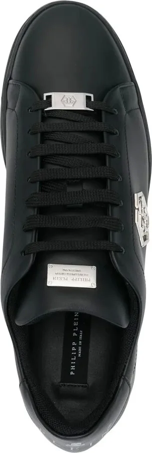 Hexagon low-top leather sneakers - Image 4