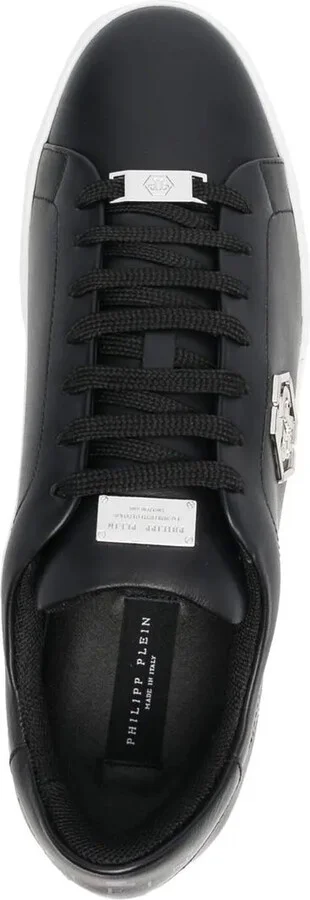 Hexagon low-top leather sneakers - Image 4