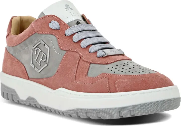 Hexagon panelled low-top sneakers - Image 2