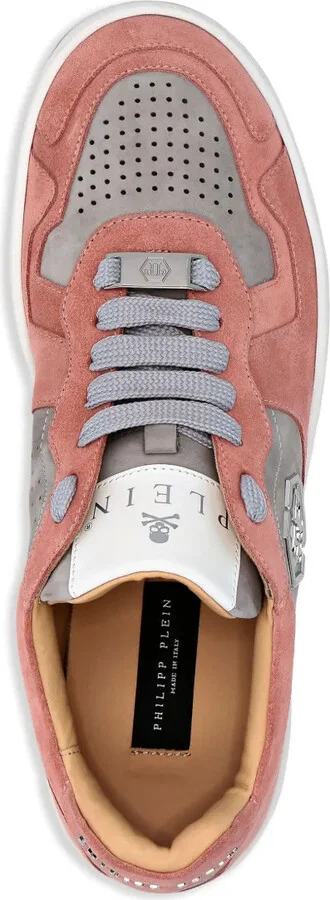 Hexagon panelled low-top sneakers - Image 3