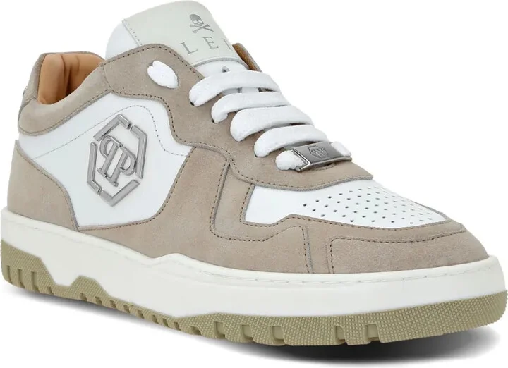 Hexagon panelled low-top sneakers - Image 2