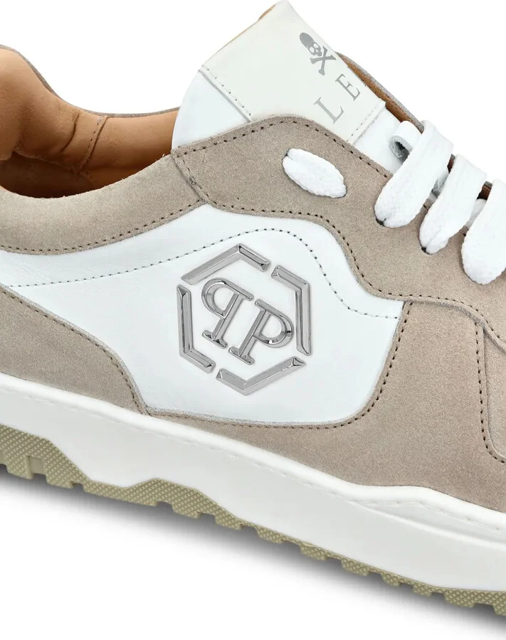 Hexagon panelled low-top sneakers - Image 5