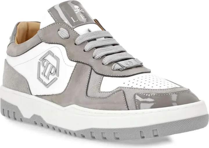 Hexagon panelled low-top sneakers - Image 2