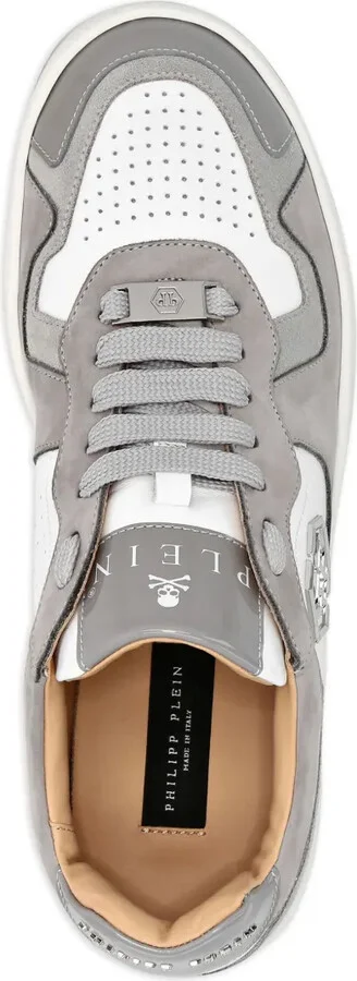Hexagon panelled low-top sneakers - Image 3
