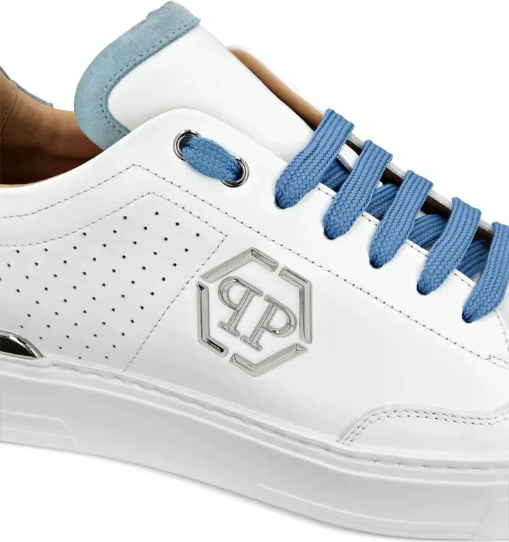 Hexagon panelled low-top sneakers - Image 5