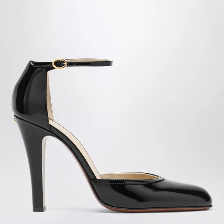 Hi Dolly black patent leather pumps