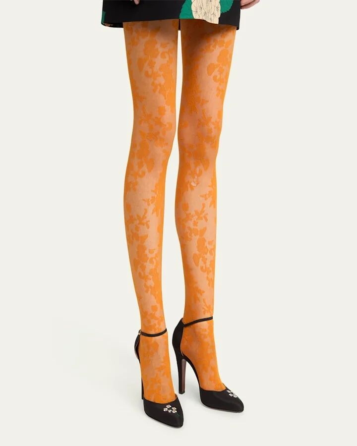 Hi Dolly Daisy Embroidered Satin Pumps - Image 2