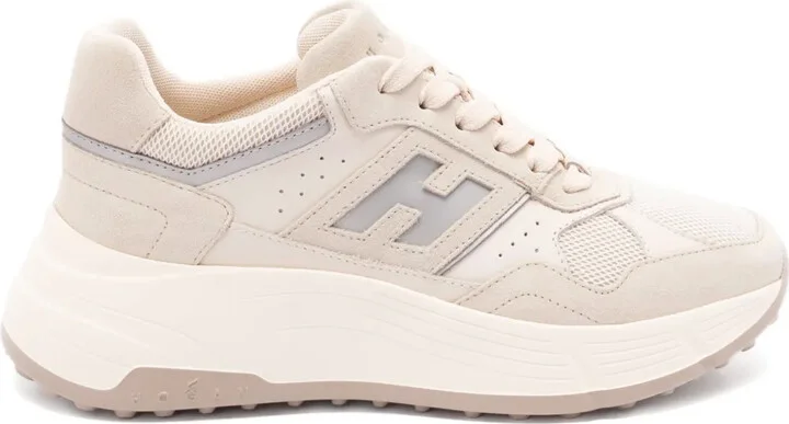 Hi-Fi panelled platform sneakers