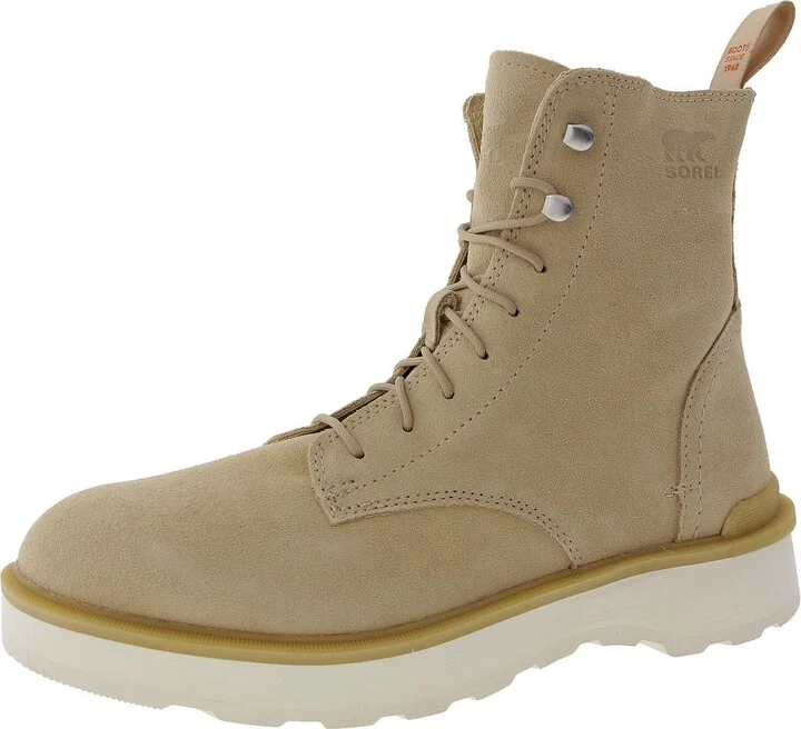 Hi-Line Lace Womens Leather Lace-Up Booties