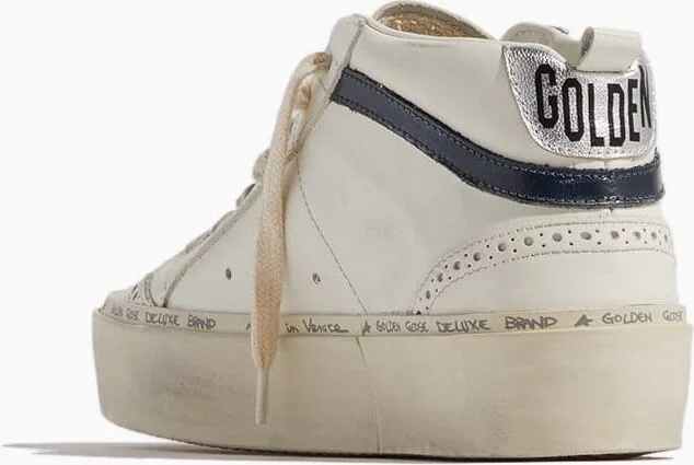 Hi Mid Star Sneaker in White/Ice/Blue/Silver - Image 3