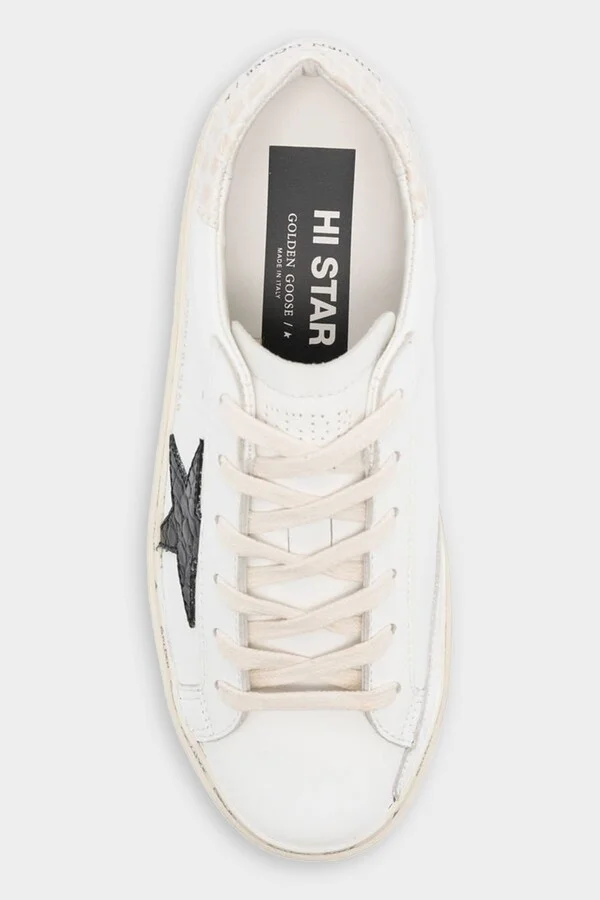 Hi-Star Cocco Black Star Leather Sneaker - Image 4