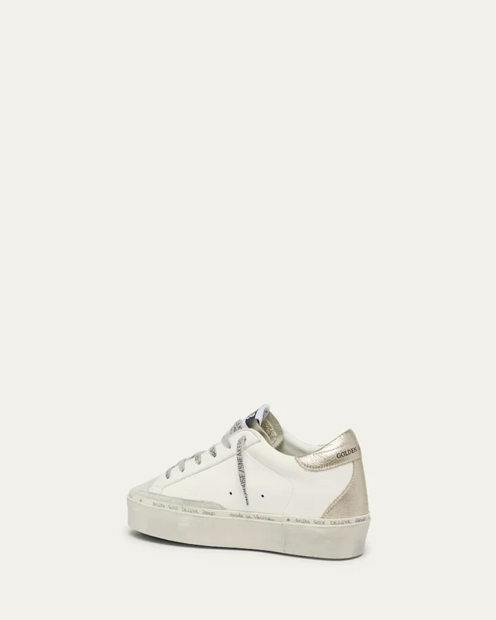 Hi Star Embossed Leather Low-Top Sneakers - Image 2