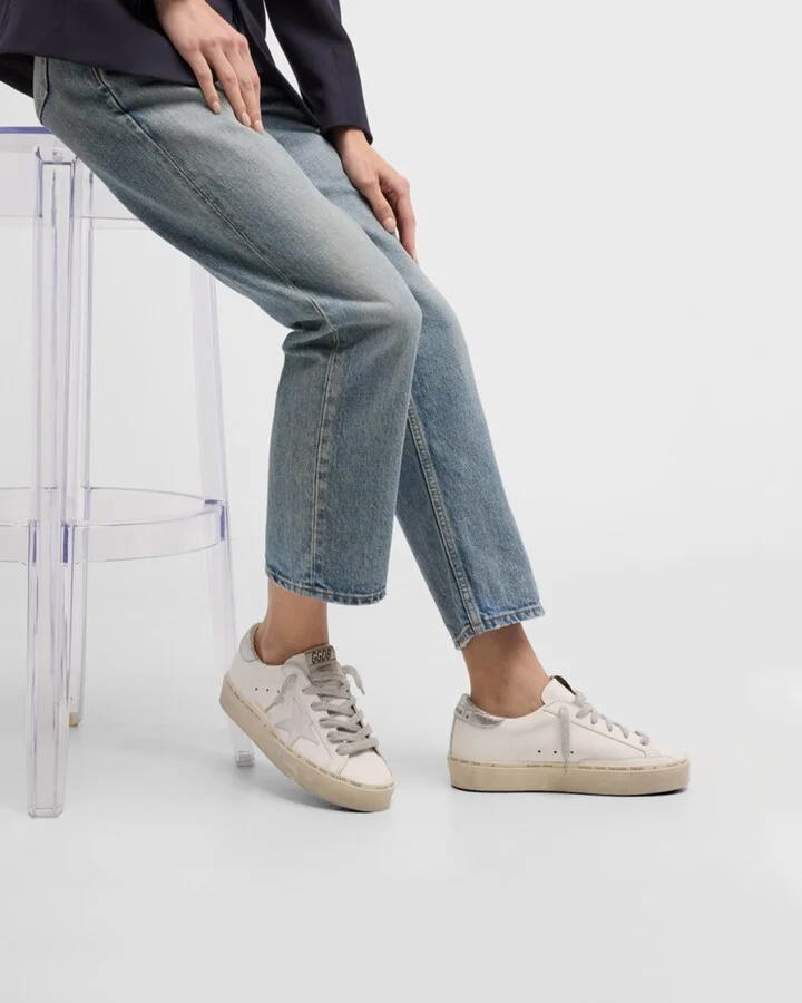 Hi Star Mixed Leather Low-Top Sneakers - Image 3