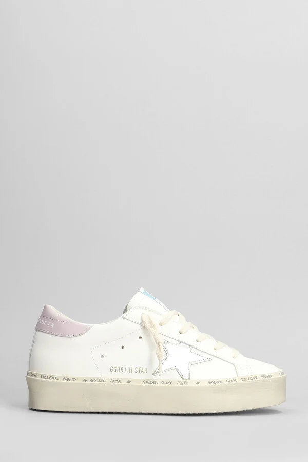 Hi Star Sneakers In White Leather