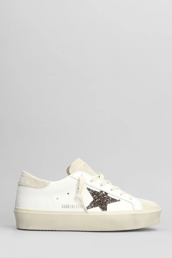 Hi Star Sneakers In White Leather