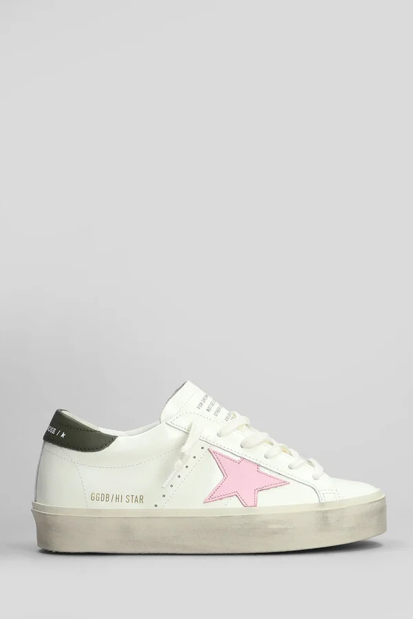 Hi Star Sneakers In White Leather