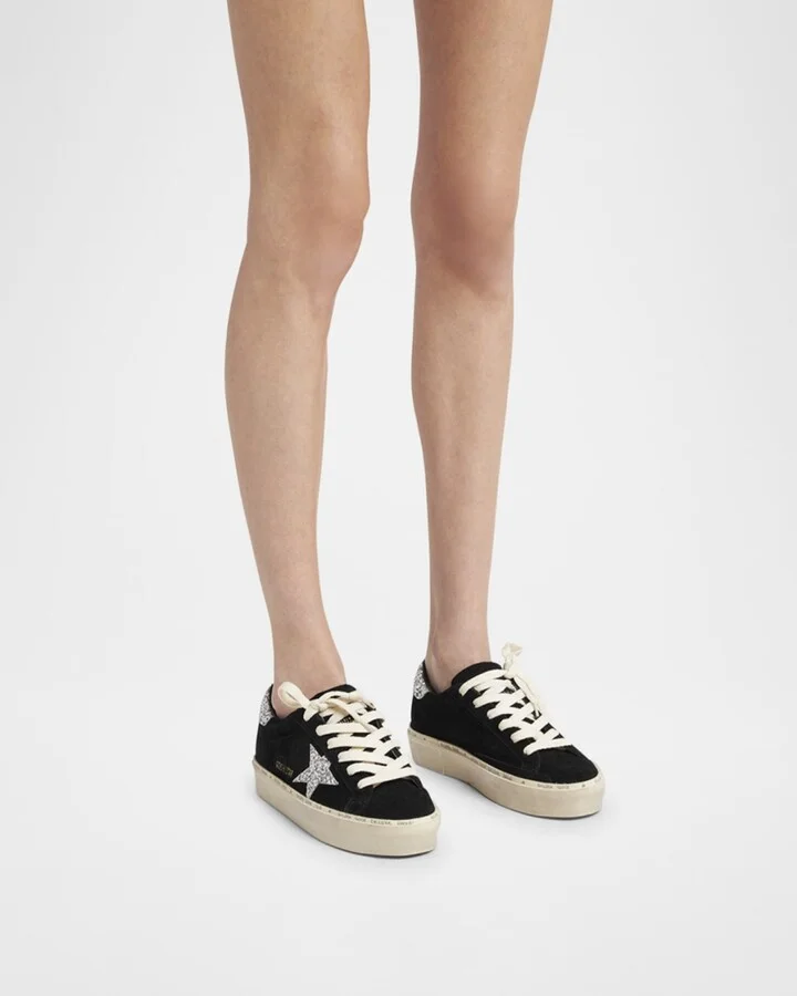 Hi Star Suede Glitter Low-Top Sneakers - Image 4