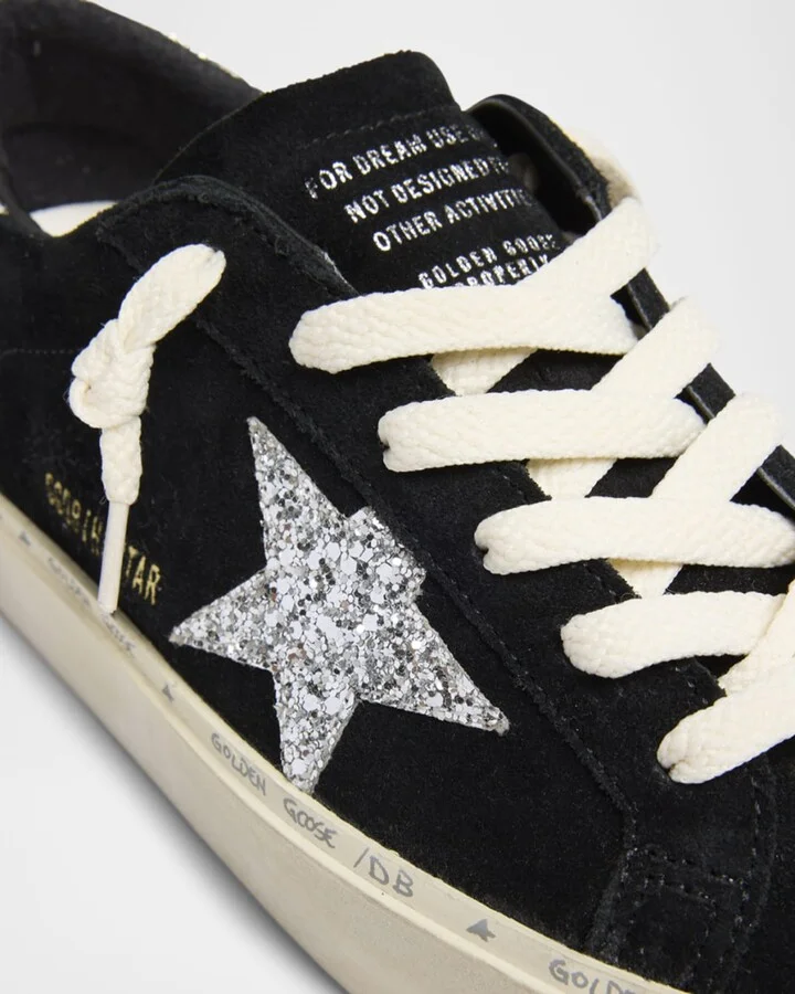 Hi Star Suede Glitter Low-Top Sneakers - Image 7