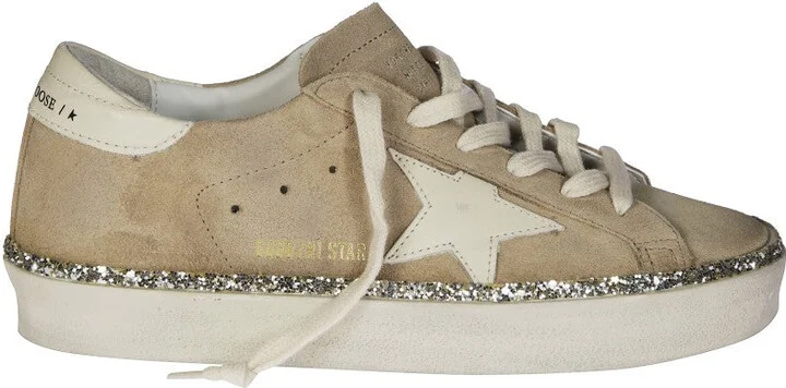 Hi Star Suede Sneakers With Glitter Edge